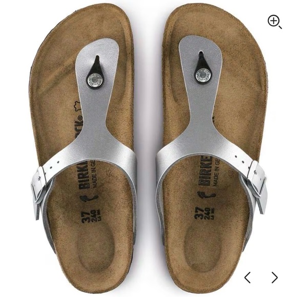 Birkenstock Shoes - Birkenstock gizeh birko-flor sandal silver